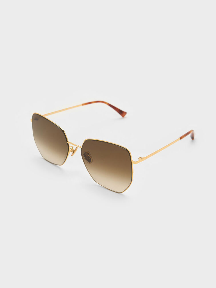 Recycled Acetate Butterfly Sunglasses, , hi-res