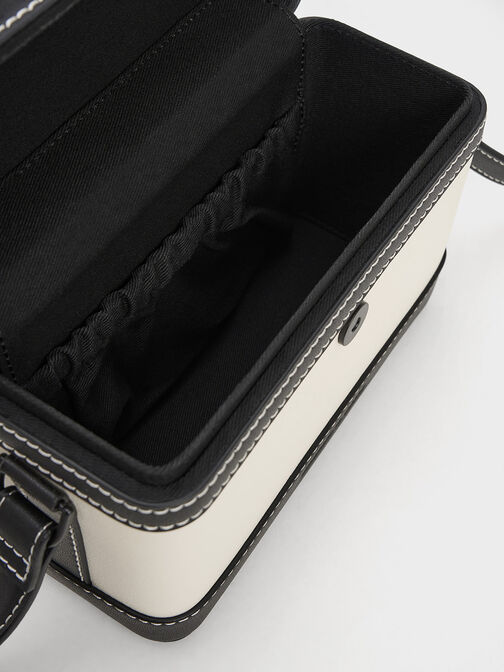 Bronte Contrast-Trim Boxy Crossbody Bag, , hi-res