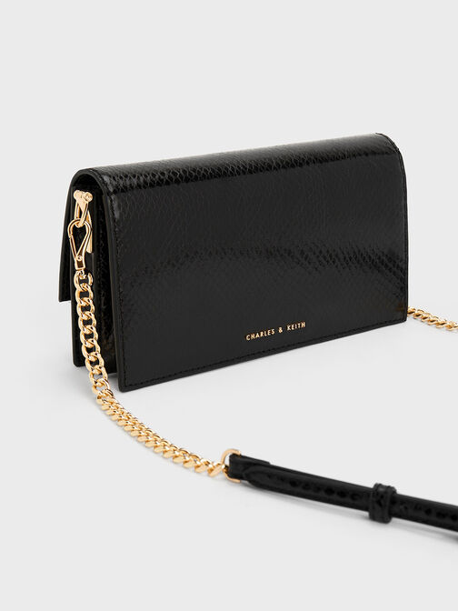 Tallulah Snake-Print Push-Lock Wallet, , hi-res