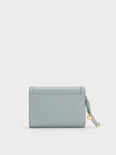 Haylen Front-Flap Small Wallet, Misty Blue, hi-res