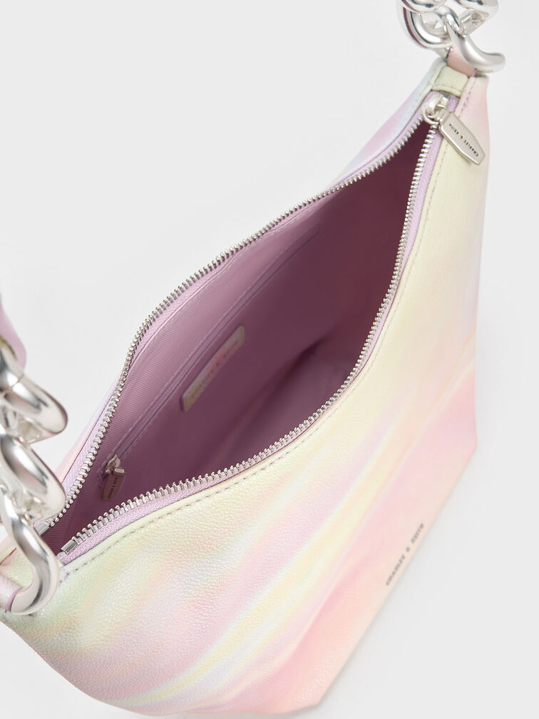 Cayce Swirl-Print Hobo Bag, , hi-res