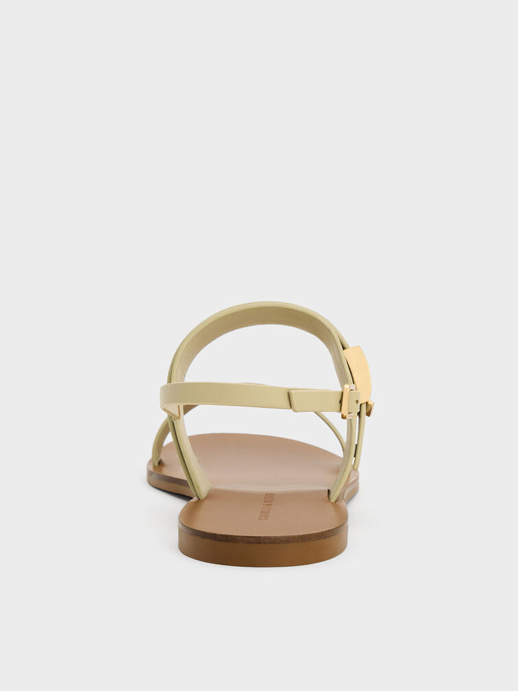 Yvette Double-Strap Sandals, Green, hi-res