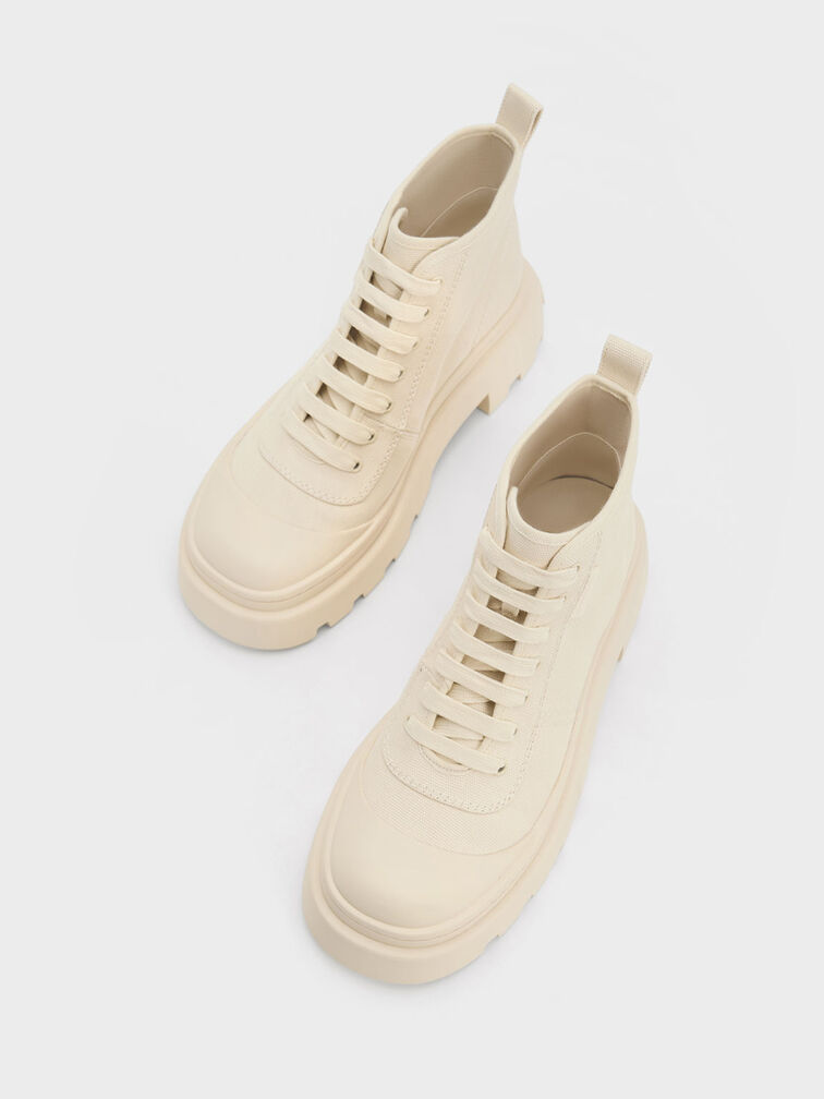 Canvas High-Top Sneakers, , hi-res