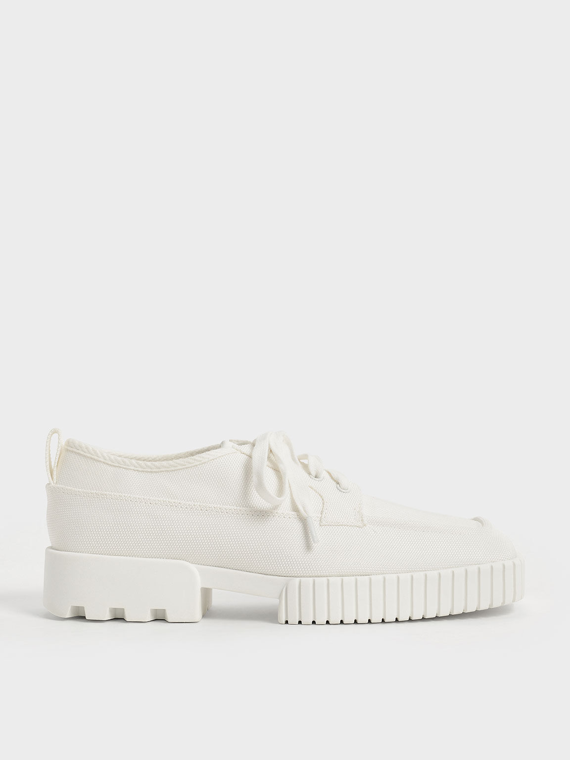 Recycled Polyester Low-Top Sneakers, Cream, hi-res