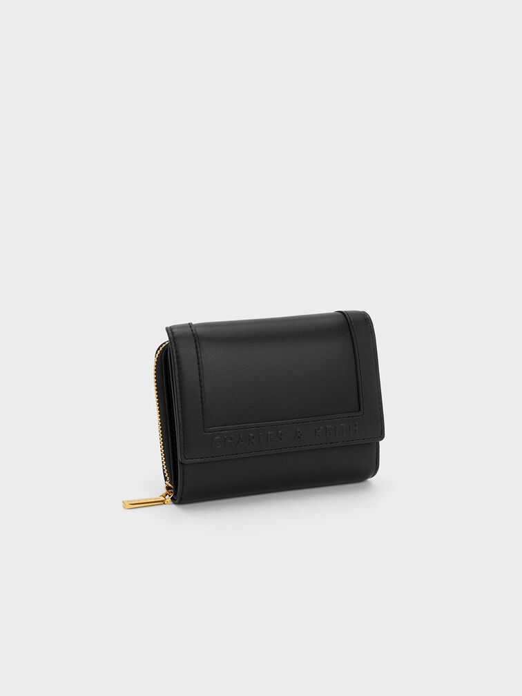 Stitch-Trim Front Flap Wallet, , hi-res