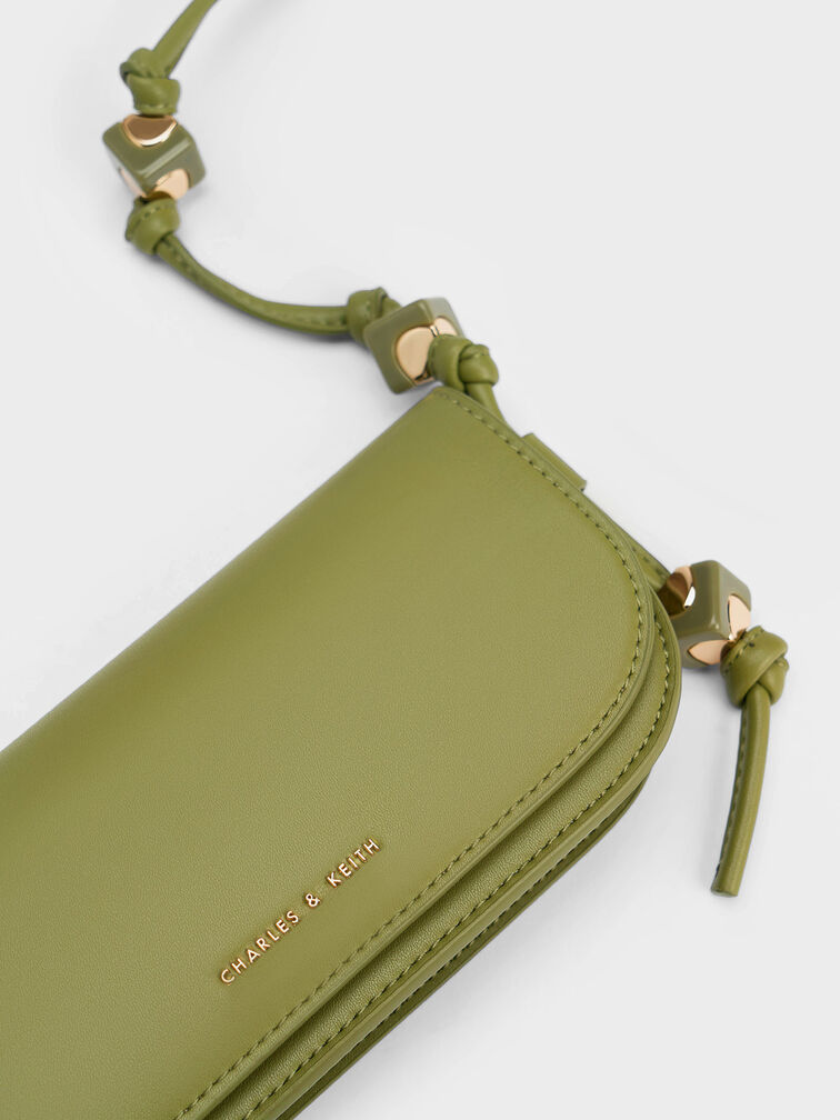 Cube Knotted Elongated Crossbody Bag, , hi-res