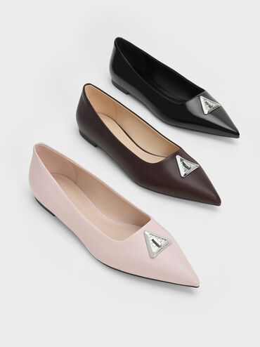 Trice Metallic Accent Pointed-Toe Flats, , hi-res