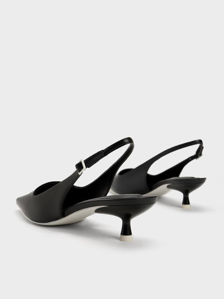 Vita Square-Toe Slingback Pumps, , hi-res