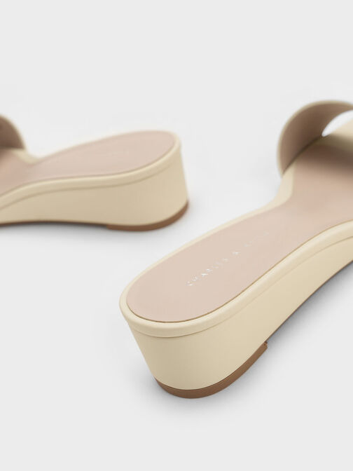 Metallic Accent Square-Toe Wedges, , hi-res