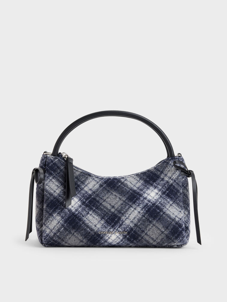 Hazel Checkered Top Handle Bag, Multi, hi-res