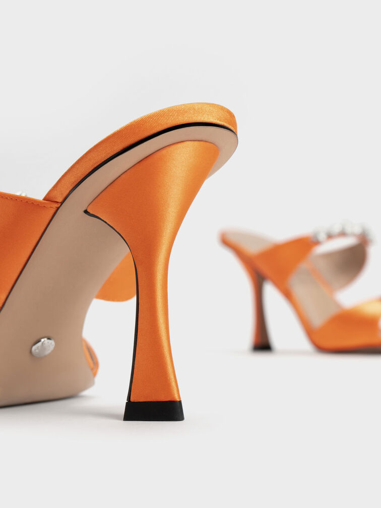 Metallic Gem-Encrusted Sandals, , hi-res