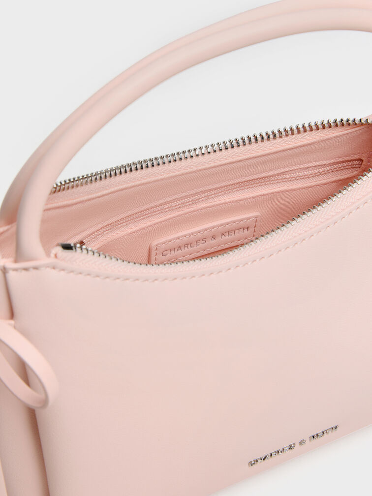 กระเป๋าถือประดับโบว์รุ่น Hazel, สีซอฟต์พิงค์, hi-res