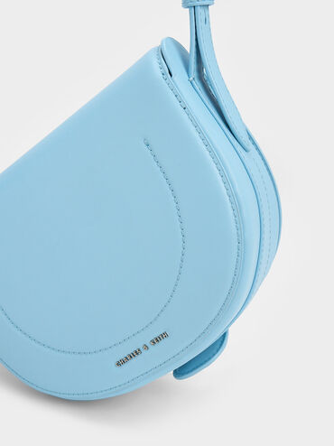 Kora Saddle Crossbody Bag, Light Blue, hi-res