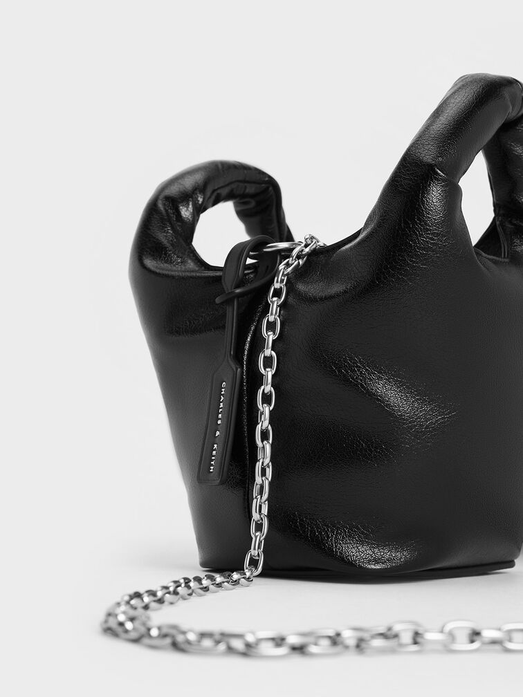 Yama Padded Chain-Handle Bag, , hi-res