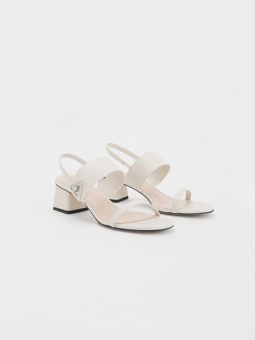 Trice Metallic Accent Block Heel Sandals, สีชอล์ค, hi-res