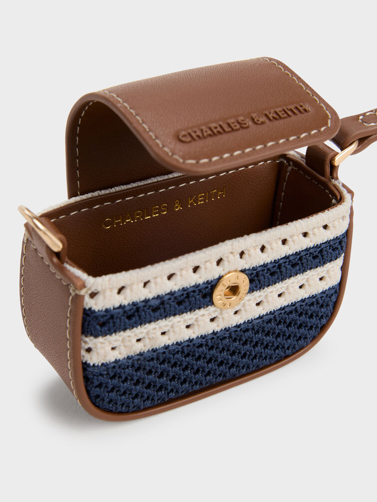 Ida Striped Knitted Micro Pouch, Multi, hi-res