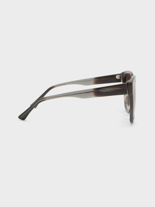Recycled Acetate Square Sunglasses, , hi-res