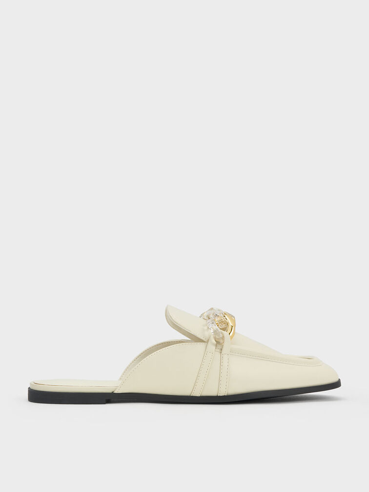 Chunky Chain-Link Loafer Mules, , hi-res