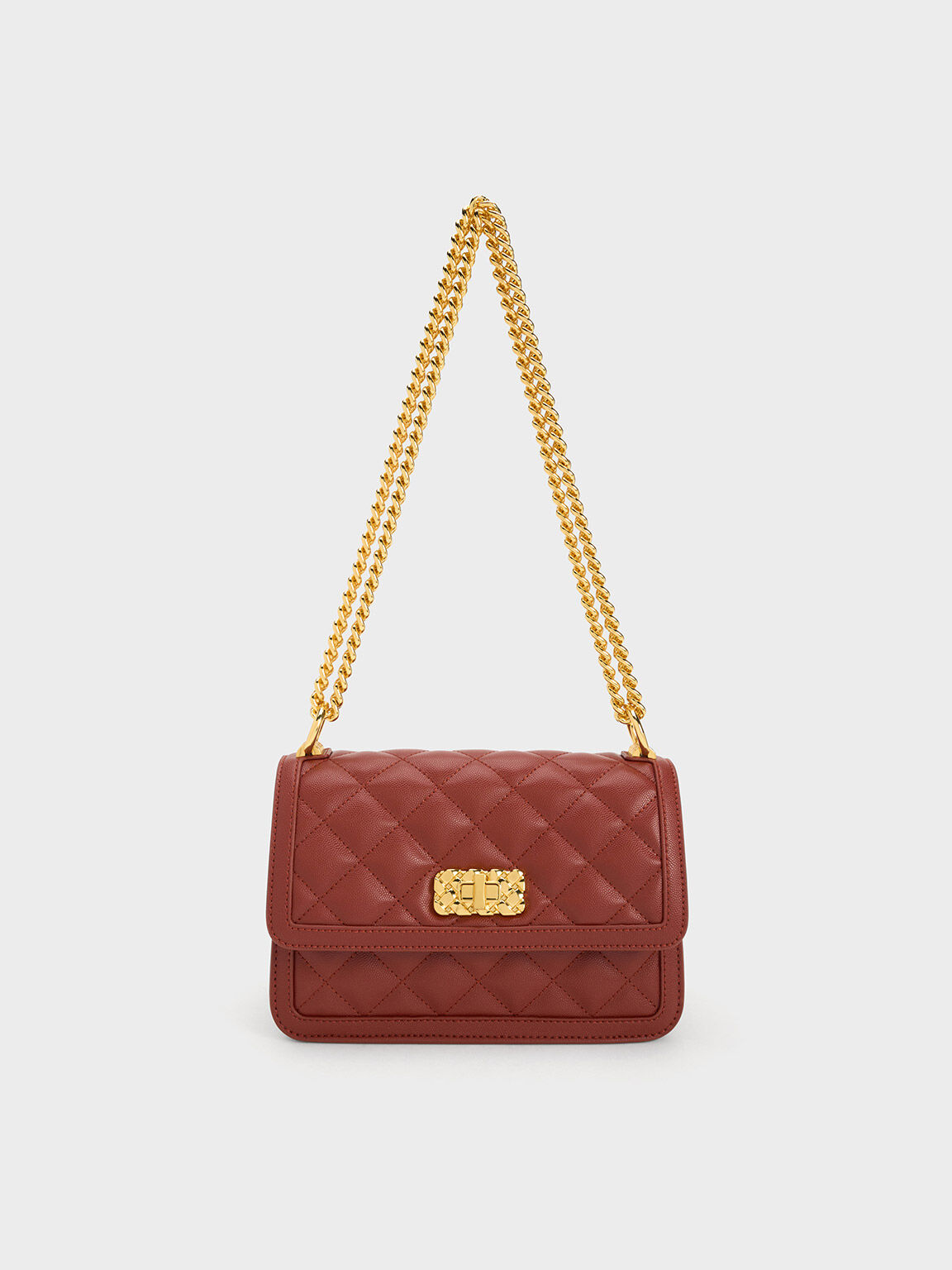 Red quilted hotsell bag