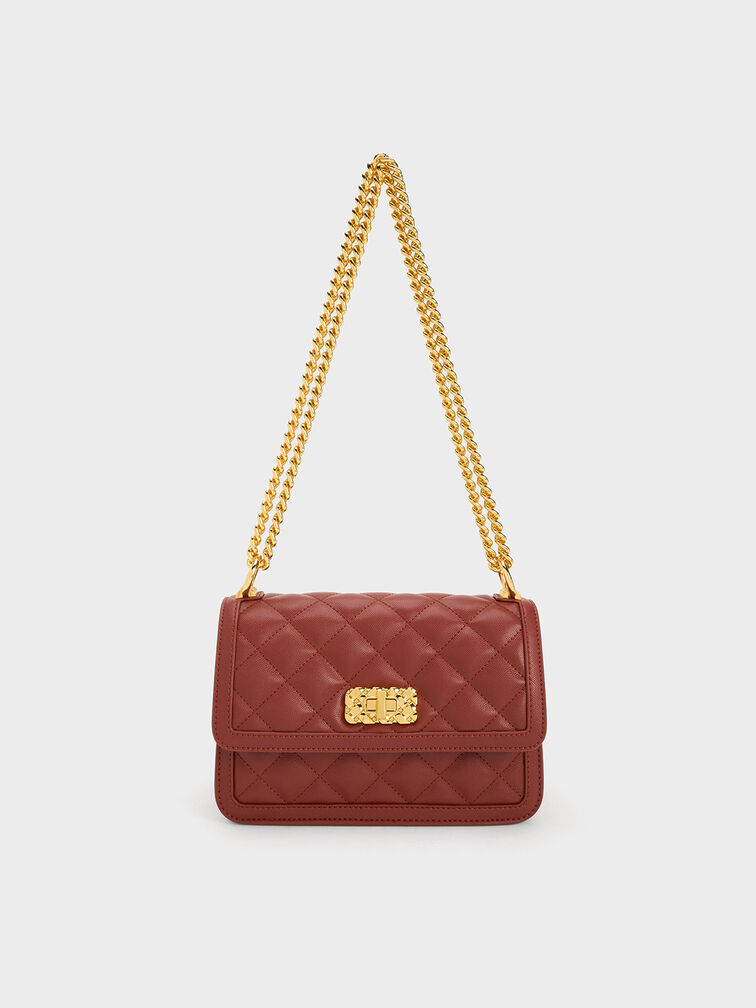 Micaela Quilted Chain Bag, , hi-res
