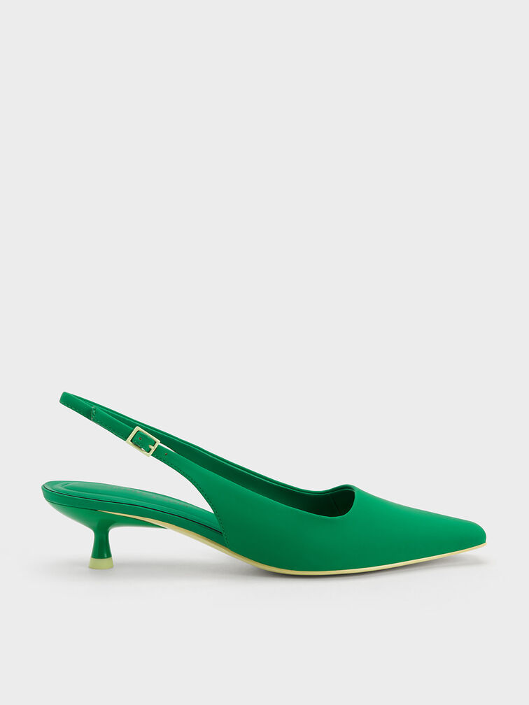 Vita Square-Toe Slingback Pumps, , hi-res