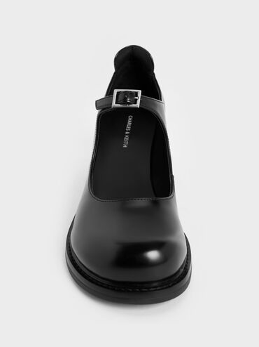Rooney Buckled Block-Heel Mary Janes, Black Boxed, hi-res