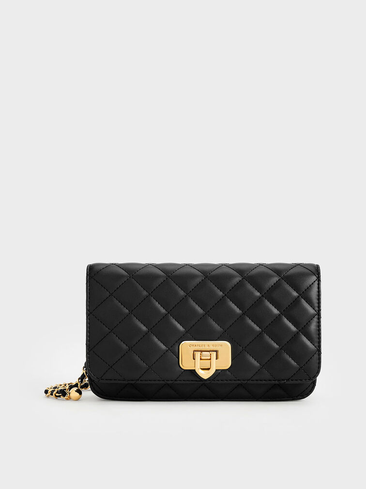 Cressida Quilted Push-Lock Clutch, , hi-res