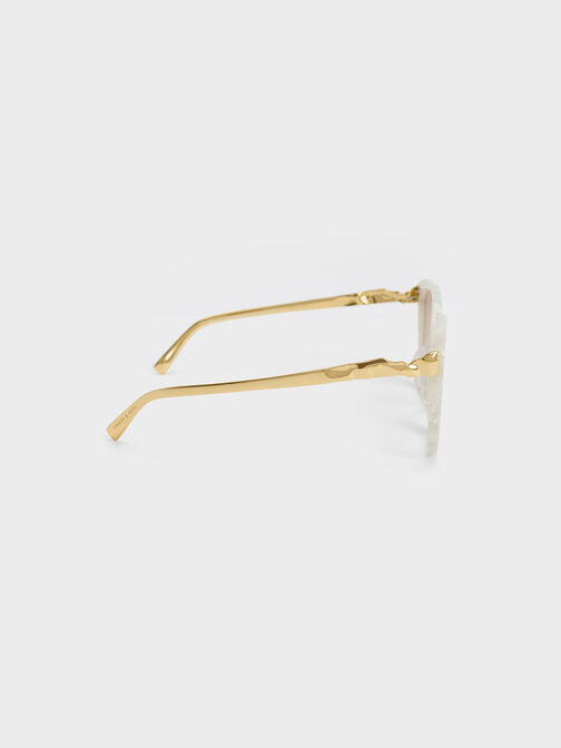 Oversized Square Acetate Sunglasses, , hi-res