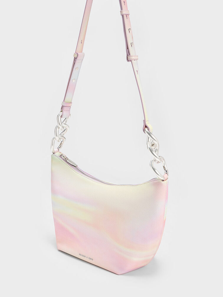 Cayce Swirl-Print Hobo Bag, , hi-res