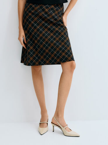 Pointed Slingback Mary Jane Pumps, Beige, hi-res