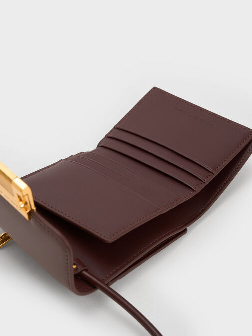 Metallic Accent Short Wallet, , hi-res