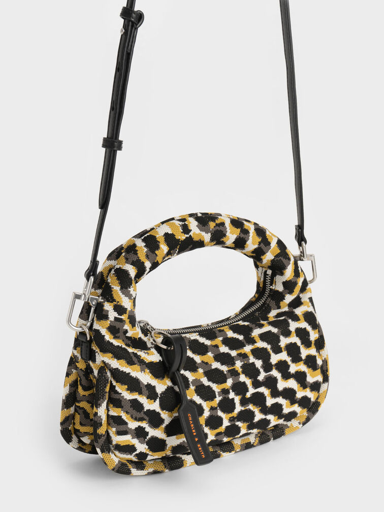 Yama Knitted Crescent Hobo Bag, , hi-res