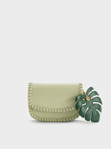 Blume Braided Chain-Handle Wallet, Matcha Green, hi-res