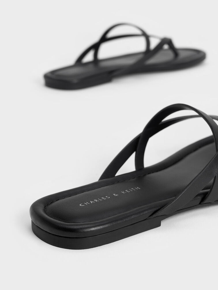 Strappy Thong Sandals, , hi-res