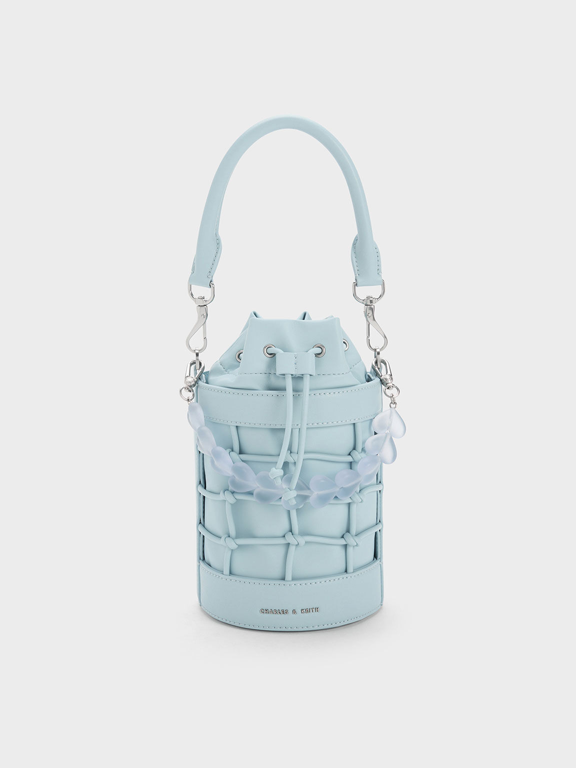 Light blue sales bucket bag