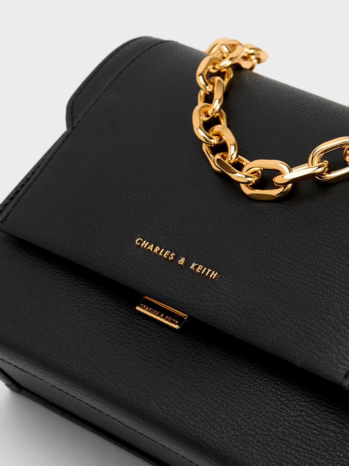 Charles & keith chain detail front flap bag 2025