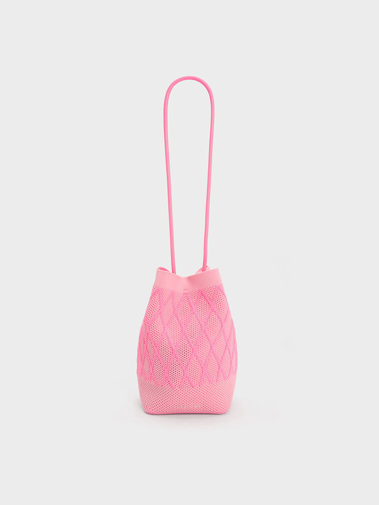 Genoa Knitted Drawstring Bag, , hi-res