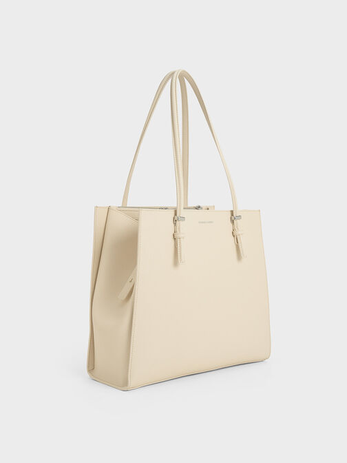 Sansa Tote Bag, Beige, hi-res