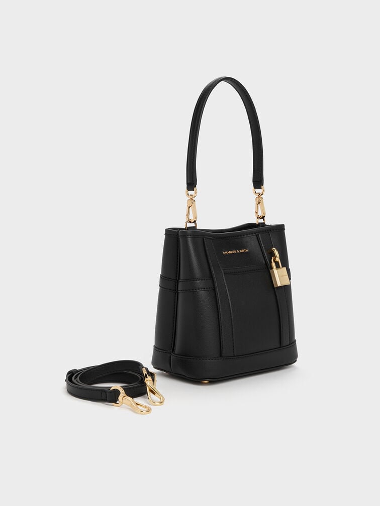 Scottie Bucket Bag, Black, hi-res