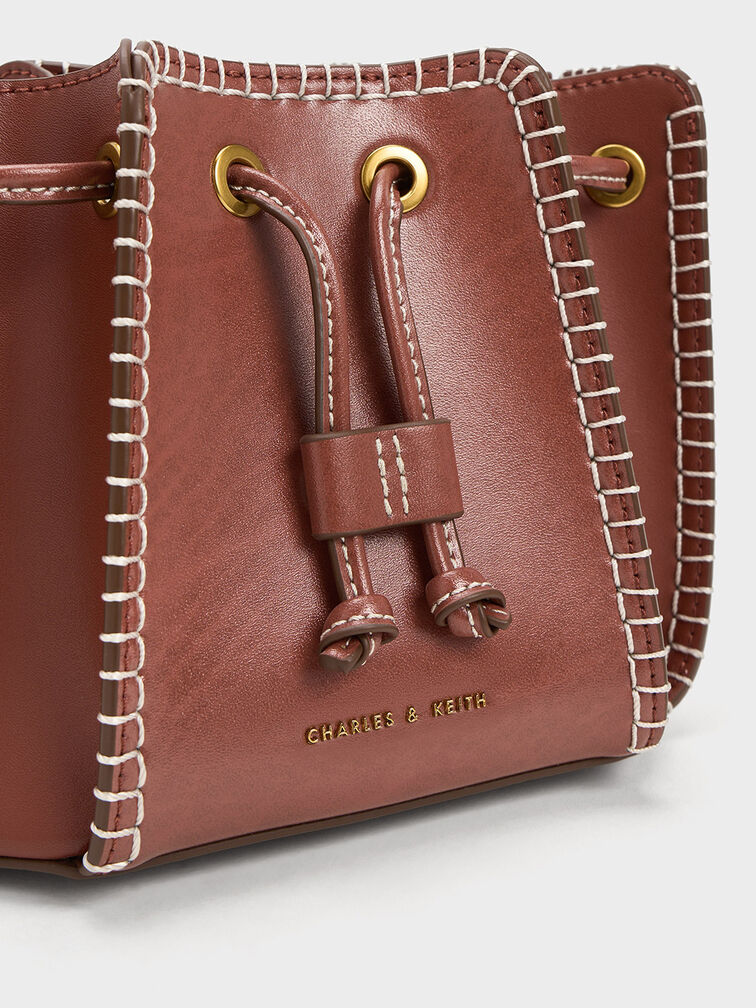 Circe Stitch-Trim Bucket Bag, , hi-res