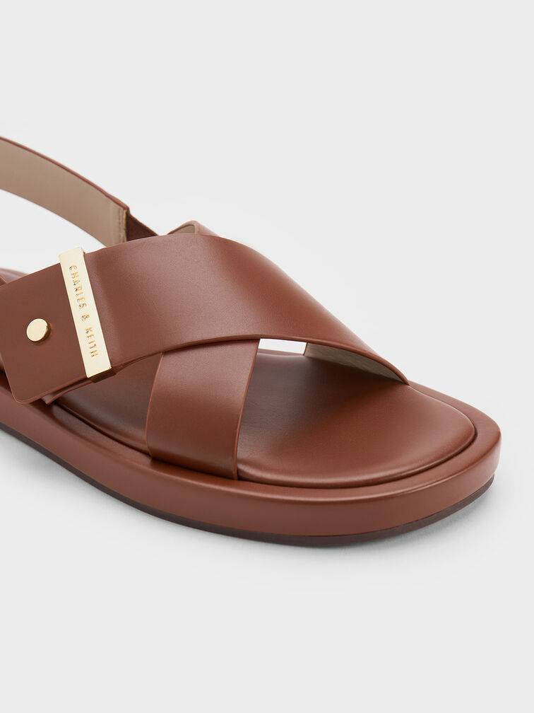 Crossover Back Strap Sandals, , hi-res
