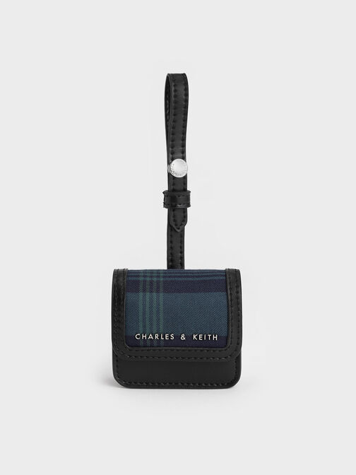 Tartan Print AirPods Pouch, , hi-res
