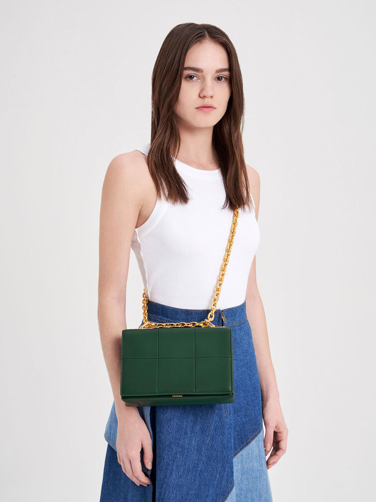 Georgette Chain Handle Bag, , hi-res