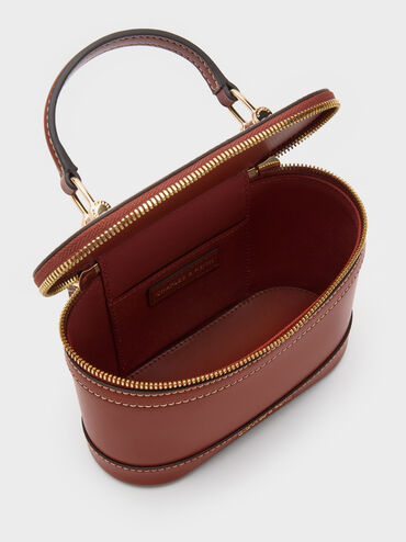 Enola Top Handle Vanity Bag, Brick, hi-res