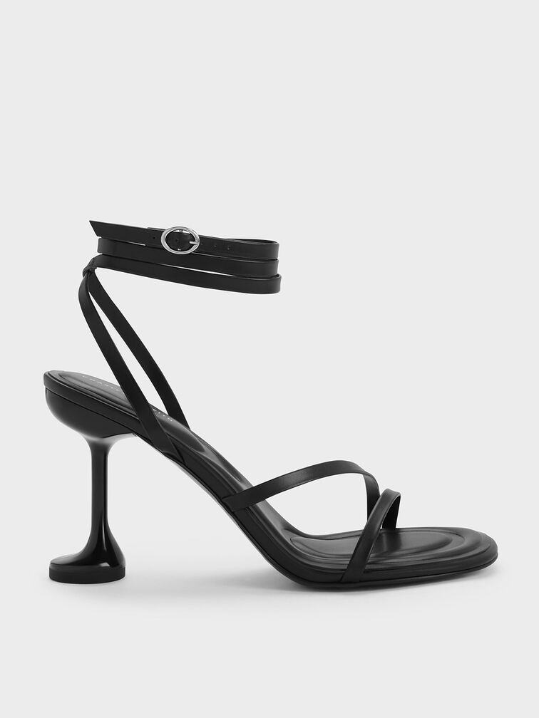 Celestine Sculptural Heel Strappy Sandals, , hi-res