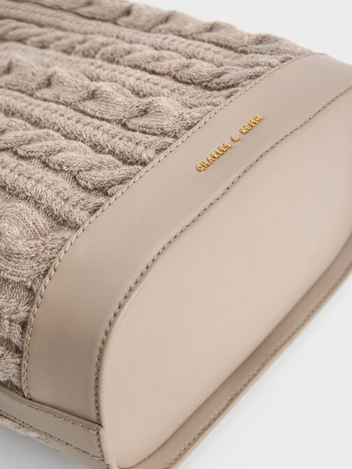 Apolline Textured Knit Bucket Bag, , hi-res