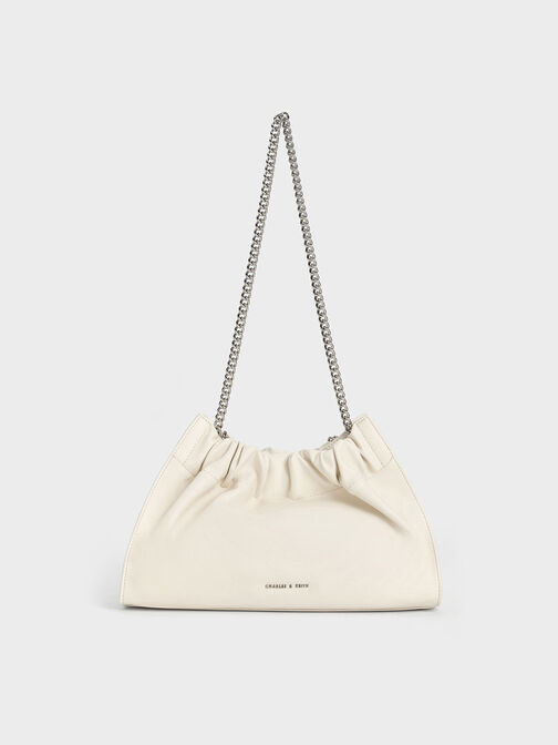 Cyrus Slouchy Chain-Handle Bag, , hi-res