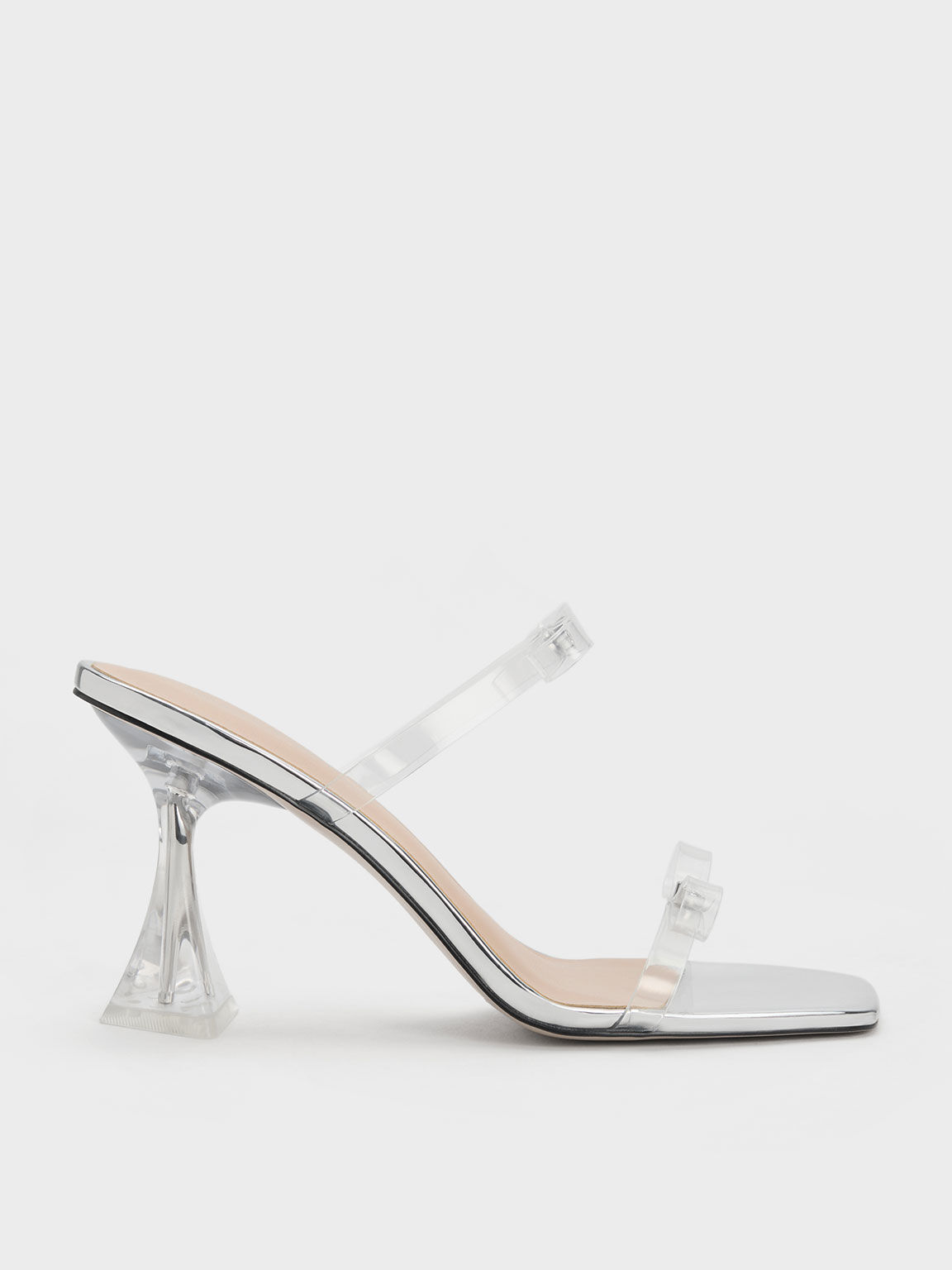 See through sandals heels store