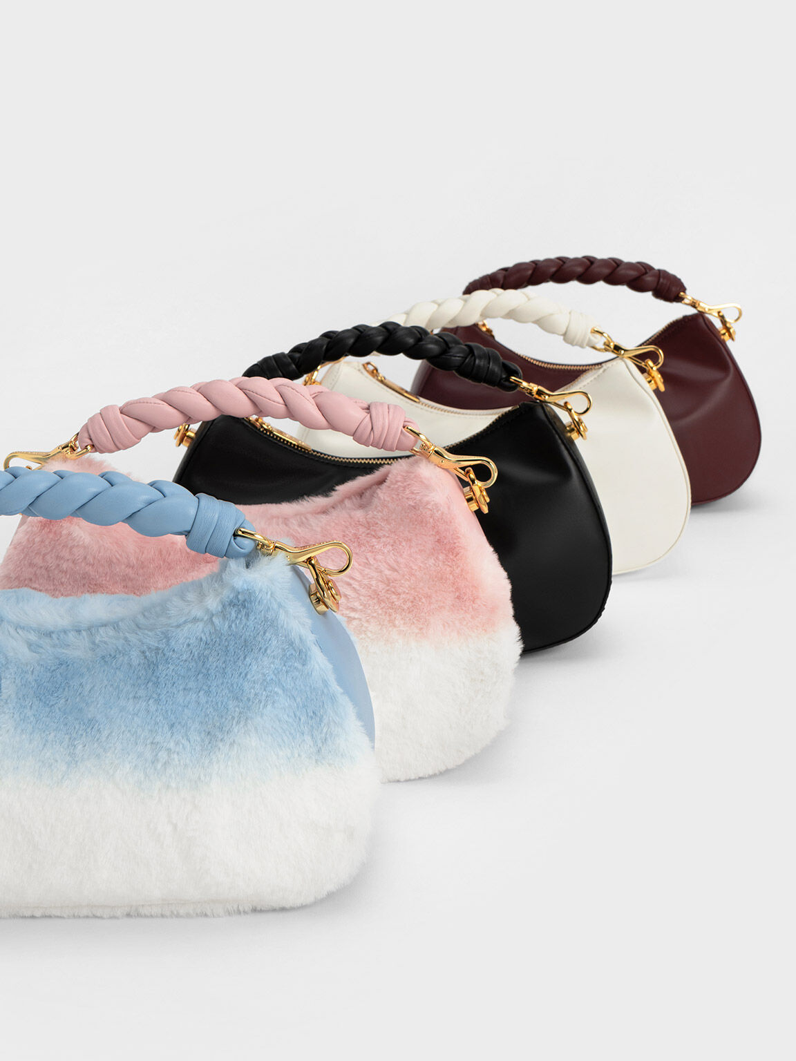 Charles and keith furry bag hotsell