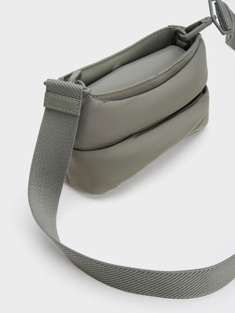 Puffy Nylon Top Handle Bag, , hi-res
